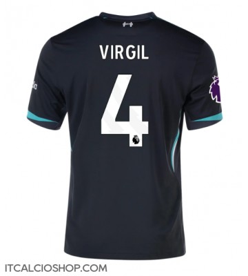 Liverpool Virgil van Dijk #4 Seconda Maglia 2024-25 Manica Corta